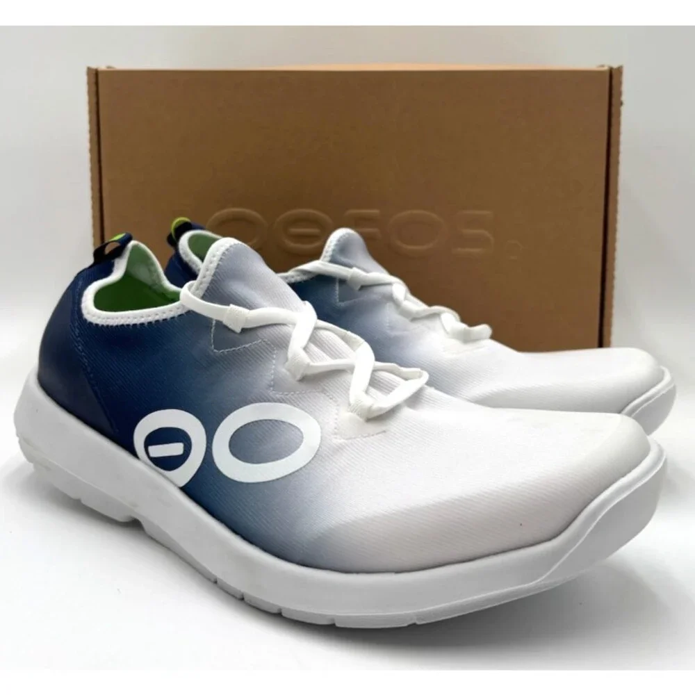 Oofos OOMG SPORT LS MUTARE Men's NEW Athletic Recovery Shoe Navy US Size 12.5